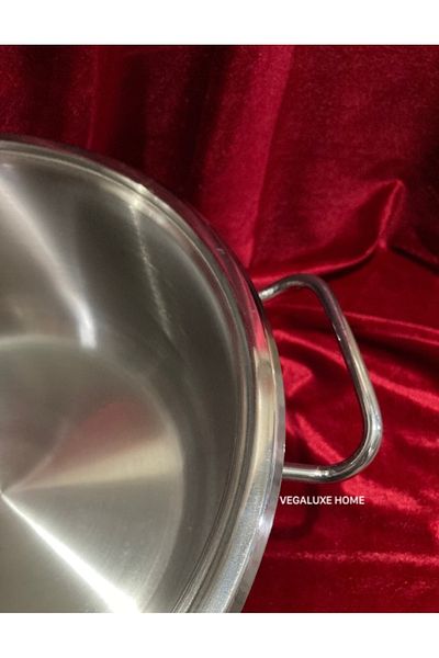 FMS 24 cm Luxury Steel Deep Pot