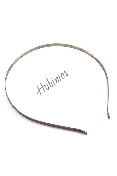 Hobimos 12Pcs 4 mm Nickel Plated Wire Crown - 4mm X 12 cm Unadorned Bridal Crown