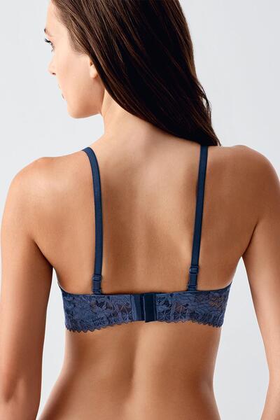 C&City Бюстгальтер - Без наповнювача, з мереживними деталями C18370 Антрацит