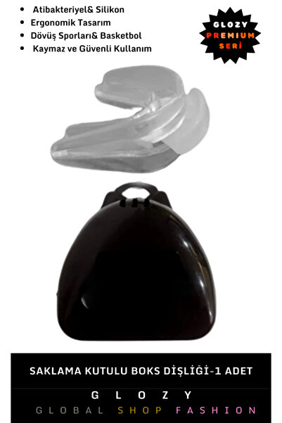 GLOZY Premium Seri Kick Boks Dövüş Basketbol Antrenman ve Müsabakalar İçin Antibakteriyel Koruma Kutulu