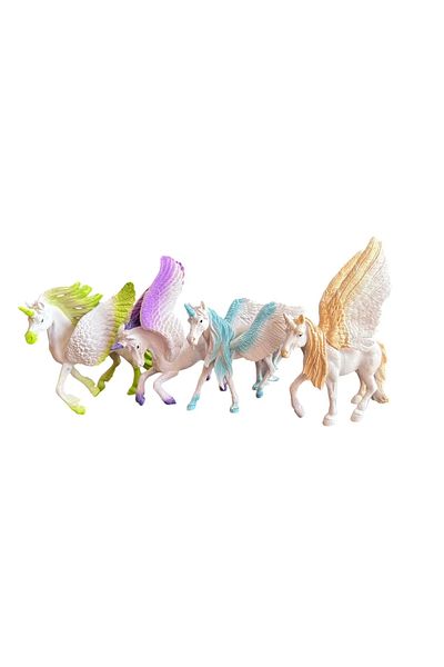 Pony Unicorn 4 Pieces Together Large Size Princess Animal Horse Meat Material