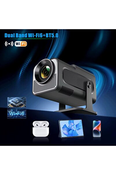 Qifit VDO HY320 Max MOUSE HEDİYE 1080P CANLI GÖRÜNTÜ FULL HD PROJEKSİYON CİHAZI UZAKTAN BAĞLANTI ANDROİD