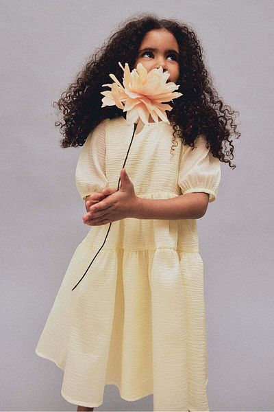 H&M Patterned organza dress