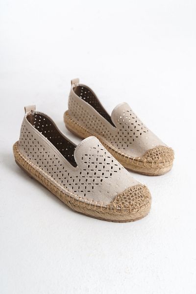MARSEDO Espadrile de damă - Toc plat, detaliu în piatră și pantofi Lola în stil casual