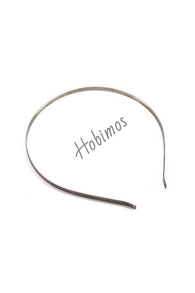 Hobimos 5Pcs 5 mm Nickel Plated Wire Crown - 5mm X 12 cm Unadorned Bridal Crown