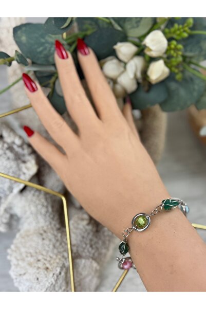 SEDEF TAKI Doğal taş boncuklu bilezik