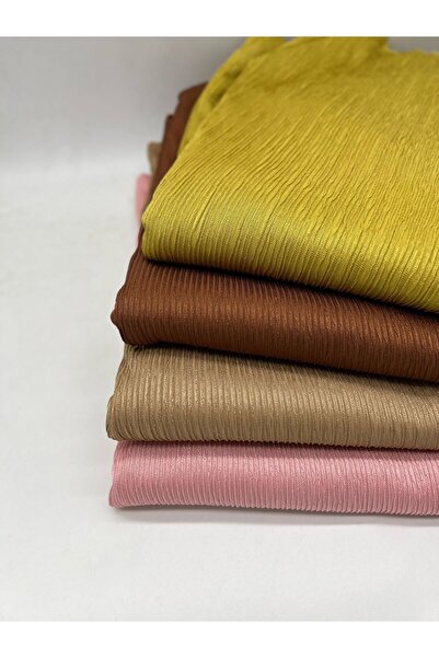 Kumaş Sevdası Likralı Plise Bürümcük Örme Kumaş Elbise Tunik pantalon vb (Eni 150Cm)