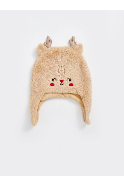 LC Waikiki Lcw Geyik Figürlü Kız Bebek Kar Şapkası
