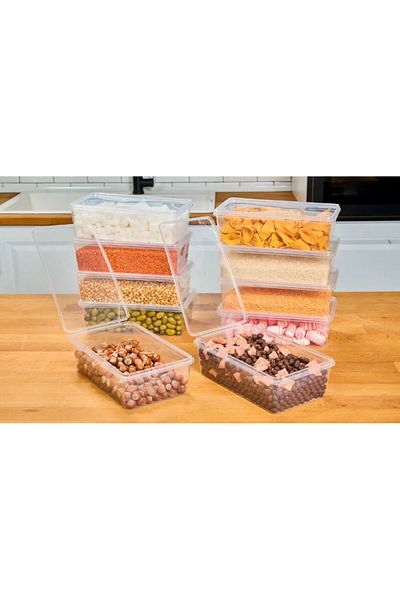 Webmall Storage Container 10 Pieces 2 Lt Locked, Freezer, Refrigerator, Food Container
