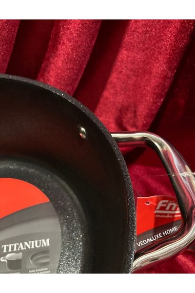 FMS Karam Titanium Deep Pot 24 cm Induction 4mm