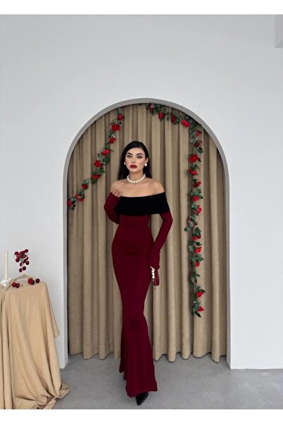 Femella Women Fashion Leonidas Madonna Yaka Balo Davet Mezuniyet Yazlık Elbise