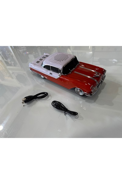hediye ESTERHOMEDECOR Dekoratif metal araba bluetooth ayarlı hoparlör nostalj...