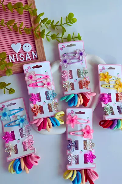 Nisankids مجموعة الصفعة: 2 مشبك، 4 أوتاد و10 مطاط سميك