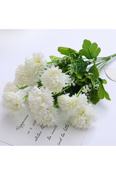 Choice 5 Nordic Simulation Hydrangea Camellia Artificial Green Plant Bouquet Bridal Bouquet DIY Home Weddi.