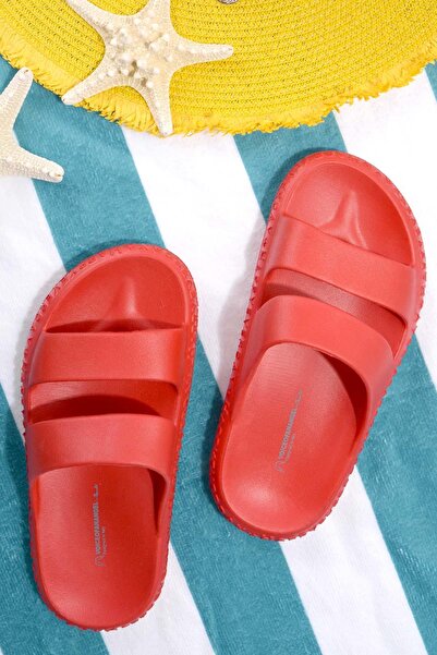 Bambi Rote Damen-Hausschuhe K04740315059