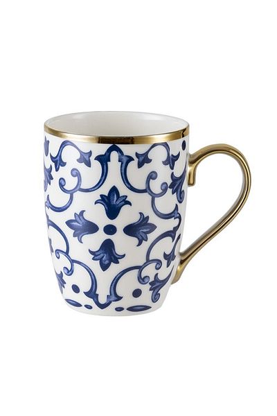 Madame Coco Freya Mug - Blue/White - 360 ml