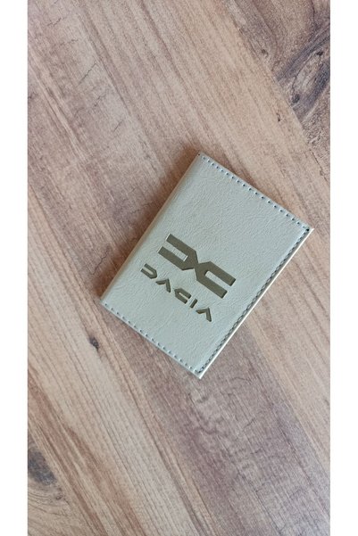 EFE DERİ Dacia Leather Stitched Car License Case Container License Holder Auto License Protector