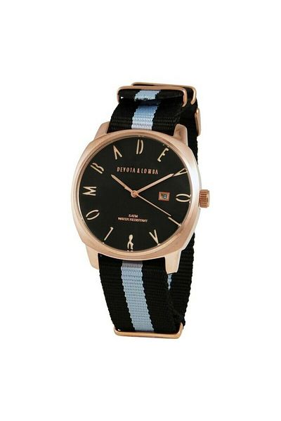 Devota & Lomba Ceas bărbătesc Dl008mspbk-gr-03negru (Ø 42 MM)