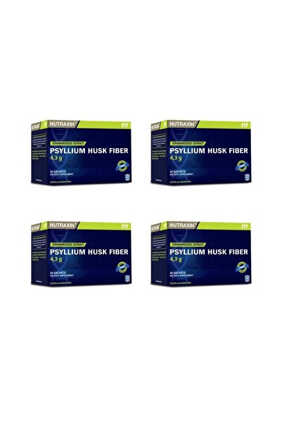 Nutraxin ألياف قشر السيليوم 4 جرام × 30 كيس 4 قطع