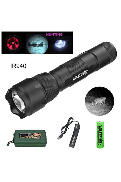 Choice مجموعة 940NM 502B مصباح يدوي بالأشعة تحت الحمراء IR 850nm/940nm للرؤية الليلية مصباح يدوي تكتيكي LED IPX6 مقاوم للماء