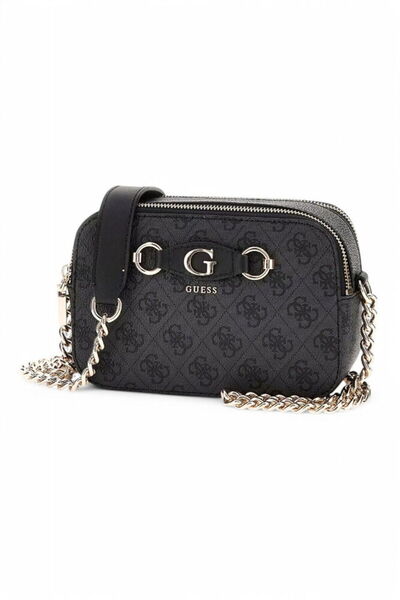 Guess Γυναικεία τσάντα χιαστί Izzy Anthracite HWSG8654140