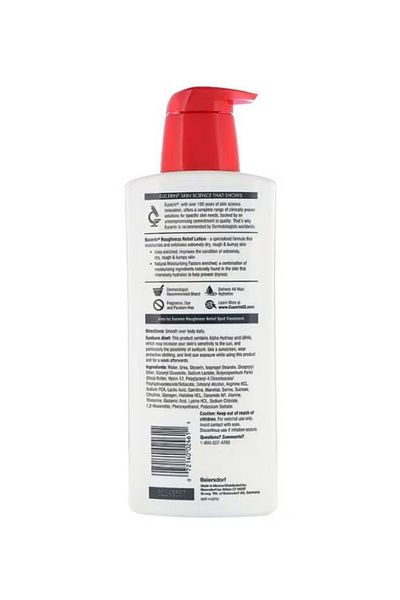 Eucerin Roughness Relief Lotion - Full Body Lotion for Extremely Dry, Rough Skin - 500ml White Pump Bottle