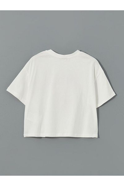 LC Waikiki New Season Crew Neck Girl's Crop T-Shirt - S56466Z4