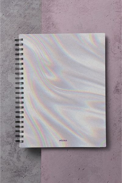 Miona A5 Spiral Hardboard Cover 120 Sheets Squared School Notebook, Notebook