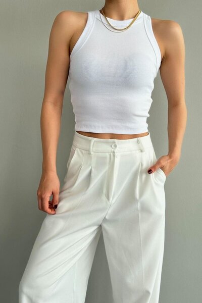 Shop58 Kaşkorse Atlet - Beyaz