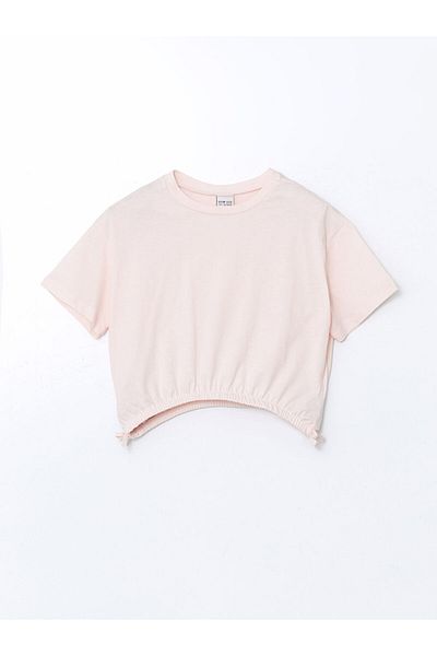 LC Waikiki Νέα σεζόν Crew Neck Girl's Crop Tisort - S5JD04Z4