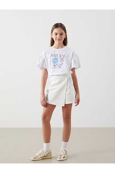 LC Waikiki New Season Crew Neck Κοριτσίστικο T-Shirt - S5KJ80Z4