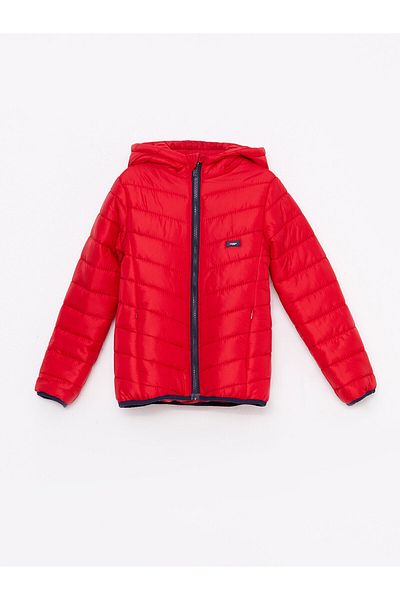 LC Waikiki Basic-Steppjacke mit Kapuze für Mädchen