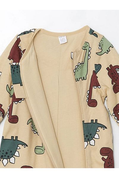 LC Waikiki LCW baby Beige εμπριμέ 1.0 Tog μακρυμάνικο εμπριμέ μωρό αγόρι