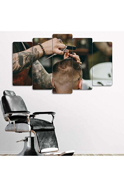 EVLOYA Saç Kesiminin İncelikleri - 5 Parçalı Berber Tablo