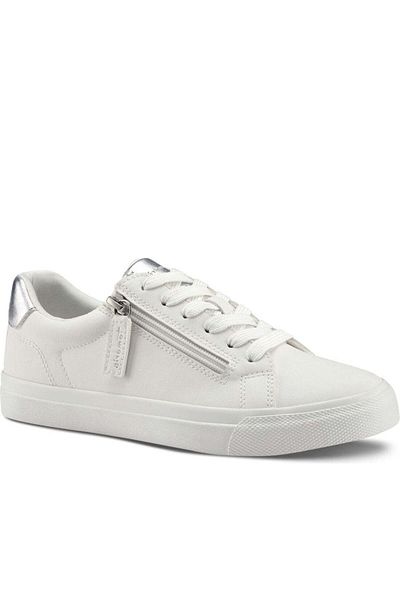 Tamaris White Trainers Womens Shoes