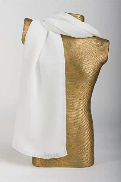 inve Σάλι Inve Caz σε χρώμα εκρού