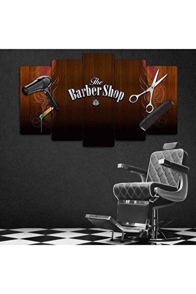 Shaving Time - 5-Piece Barber Painting