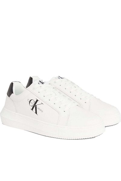 Calvin Klein Jeans White Trainers Mens Shoes