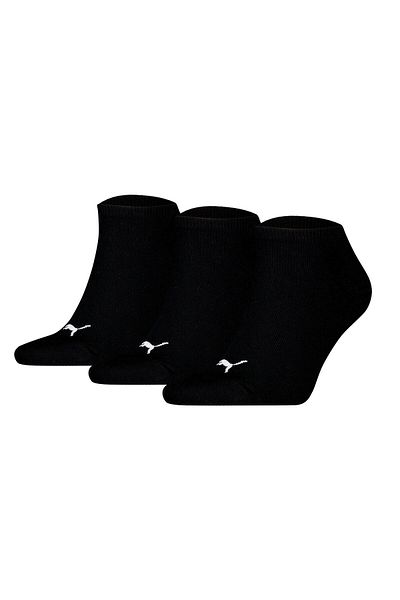 Puma Unisex Sneakersocken, 3er Pack - Sneaker Plain 3P, Logo, einfarbig