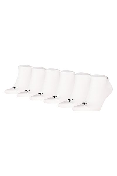 Puma Unisex Sneakersocken, 6er Pack - Sneaker Plain ECOM 6P, Logo, einfarbig