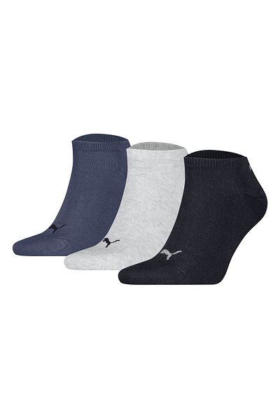 Puma Unisex Sneakersocken, 3er Pack - Sneaker Plain 3P, Logo, einfarbig