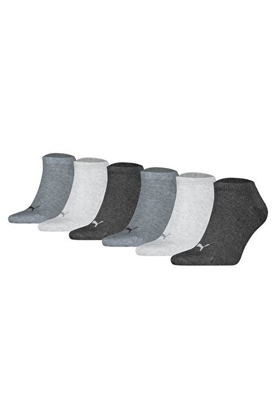 Puma Unisex Sneakersocken, 6er Pack - Sneaker Plain ECOM 6P, Logo, einfarbig