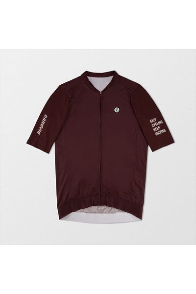 DAREVIE Asia-M Red wine DAREVIE Cycling Jersey SPF 50+ Men Women Cycling Jersey 2023 Fashion Bike Jersey Pro