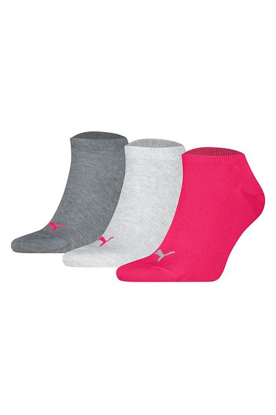 Puma Unisex Sneakersocken, 3er Pack - Sneaker Plain 3P, Logo, einfarbig