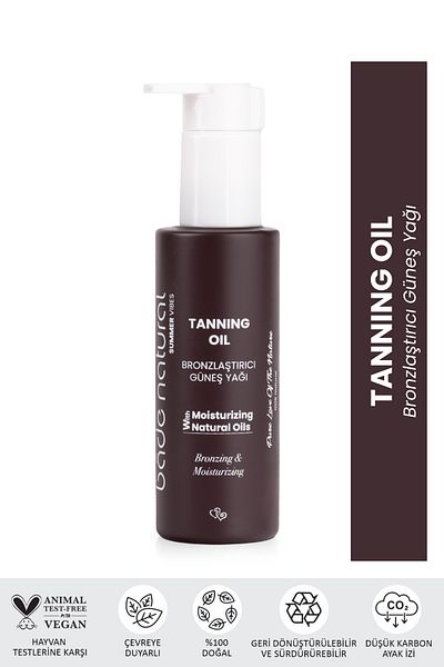 Bade Natural Natural Bronzing and Moisturizing Sun Oil - 100%, 100ml