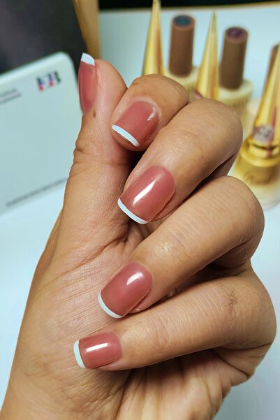 Easy Beauty 24 Adet Protez Görünümlü Takma Tırnak Seti Çift Taraflı Bant Törp...