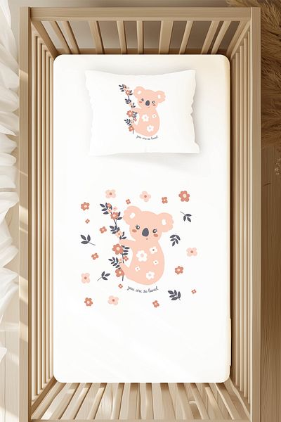 Messido 100% Cotton Satin Printed Park Bed Duvet Cover Set 70X120 cm - Msd-109