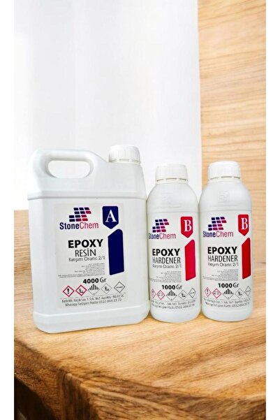 stonechem Şeffaf Epoksi Reçine 6 Kg Extra Parlak Hobi,ahşap,tepsi,magnet Yapı...