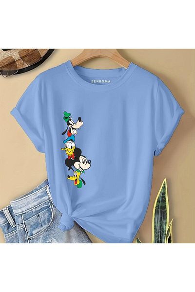 BENROMA 1 tricou este un cadou pentru achiziții de 6 și mai sus în coș - tricou pentru copii imprimat cu personaje de desene animate