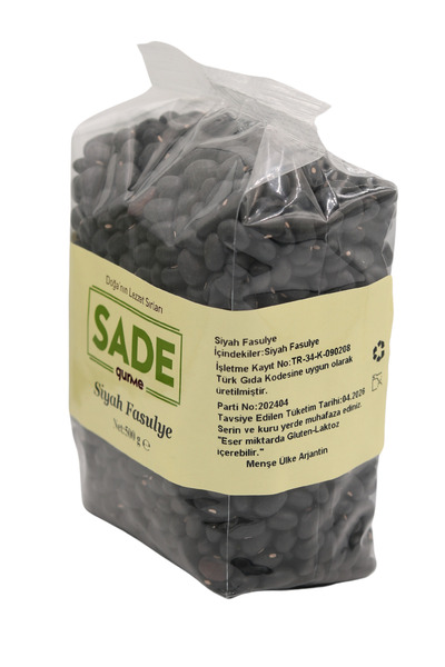 Sade Gurme Siyah Fasulye 500 GR
